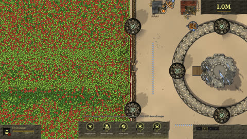 A million orcs pressing against the west wall of the desert fortress