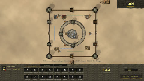 The build phase with two wall rings around the keep