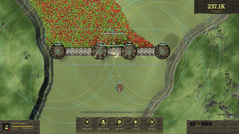 All tower ranges and troop lines shown at once